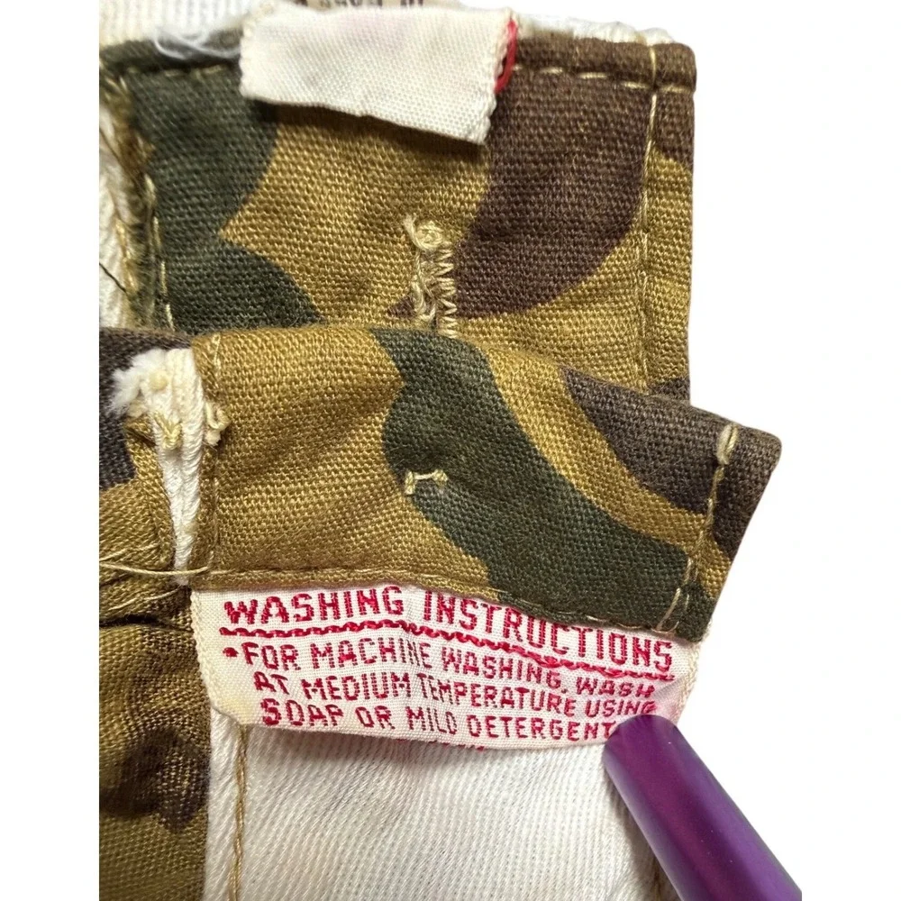 Vintage Frog Skin Camo Fatigue Pants Mens L Duck Military Lightweight‎ Hong Kong